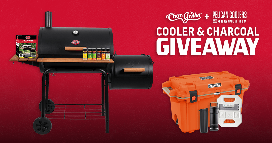 ENDED: Char-Griller and Pelican Coolers Cooler & Charcoal Giveaway