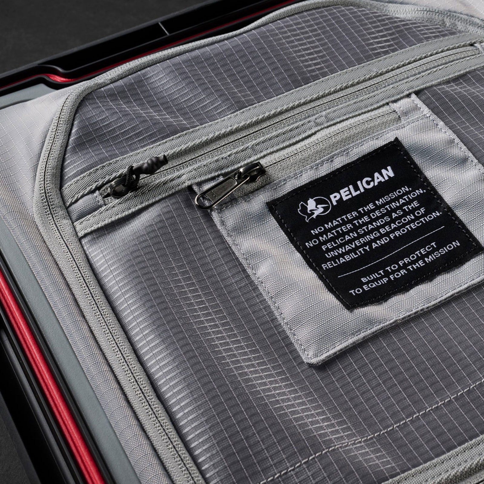 pelican luggage inside zippers