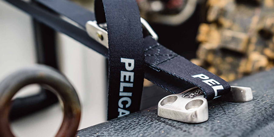close up of Pelican tie-down straps