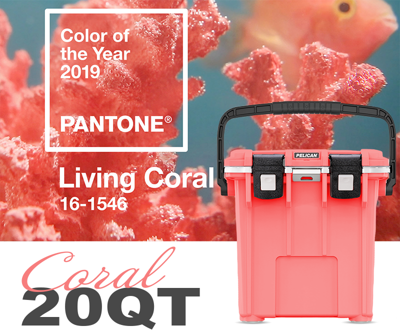 Introducing Coral/White—Inspired by the Pantone color of the year