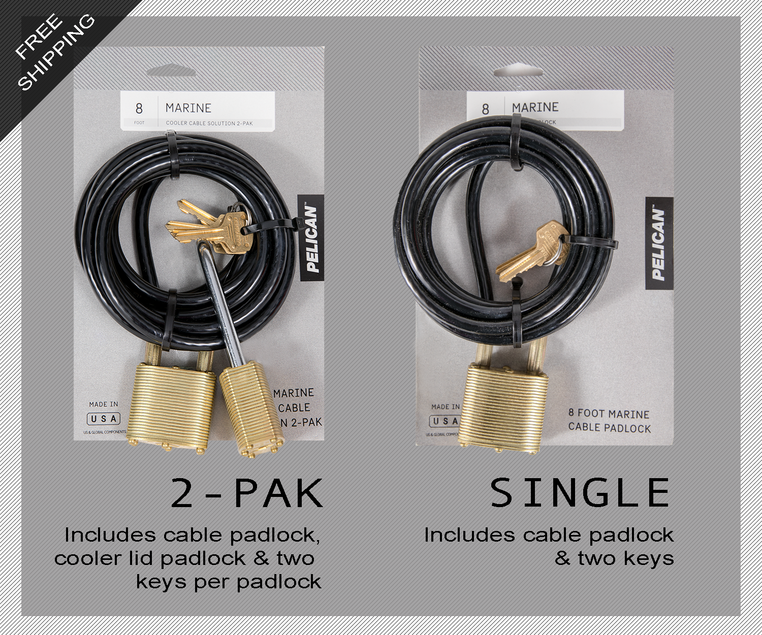 Introducing Pelican™ Marine Cable Lock