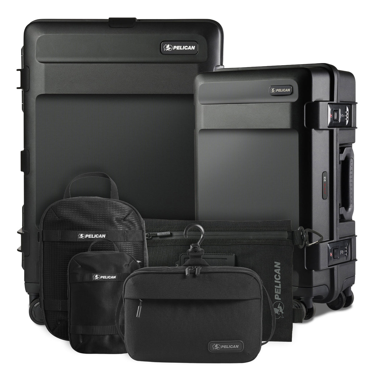 Pelican TRVL Pro Luggage Set - Black