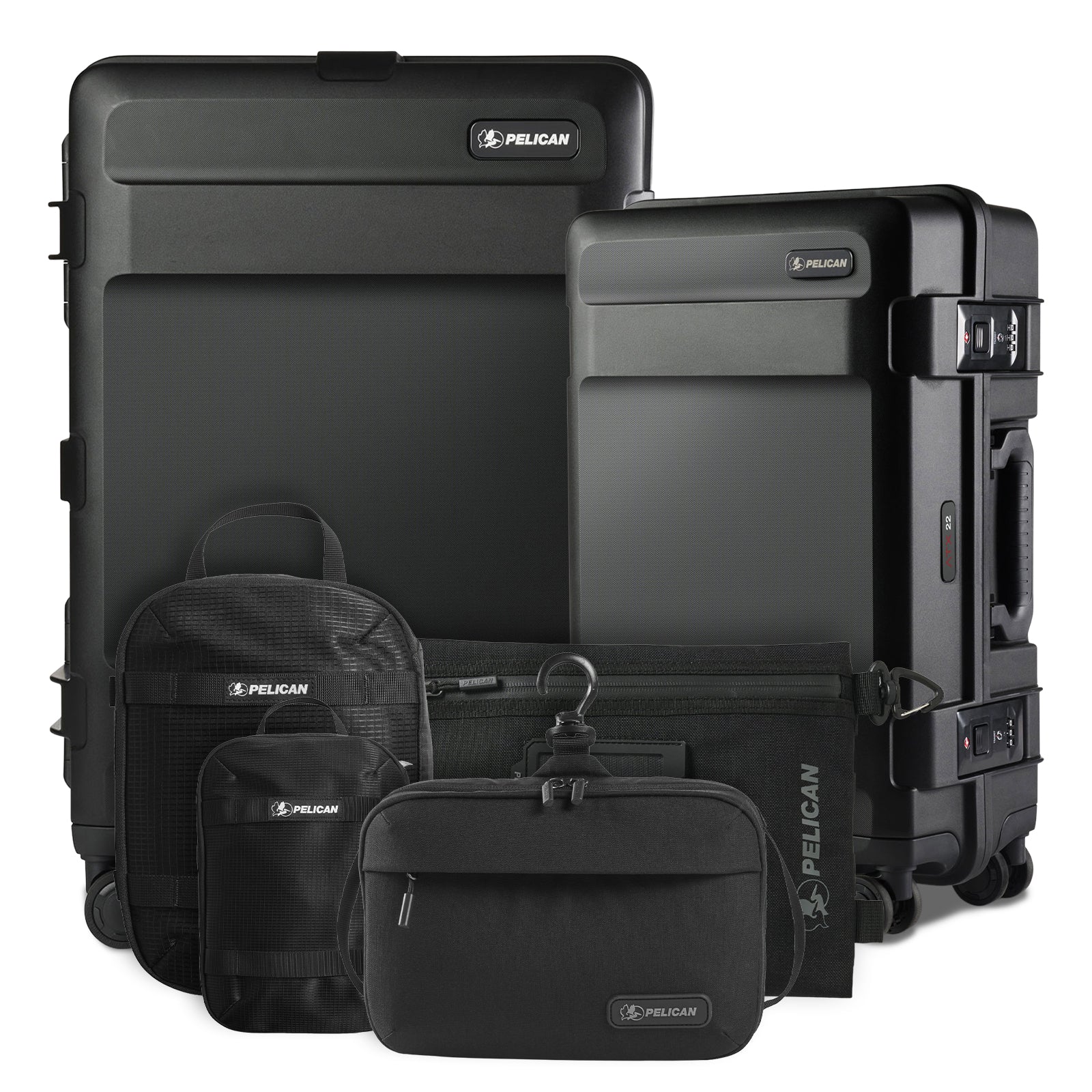Pelican TRVL Pro Luggage Set - Black