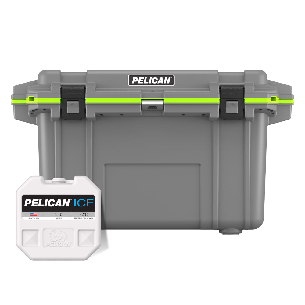 Dark Grey / Green / 1LB Pelican Ice Pack &amp; Cooler