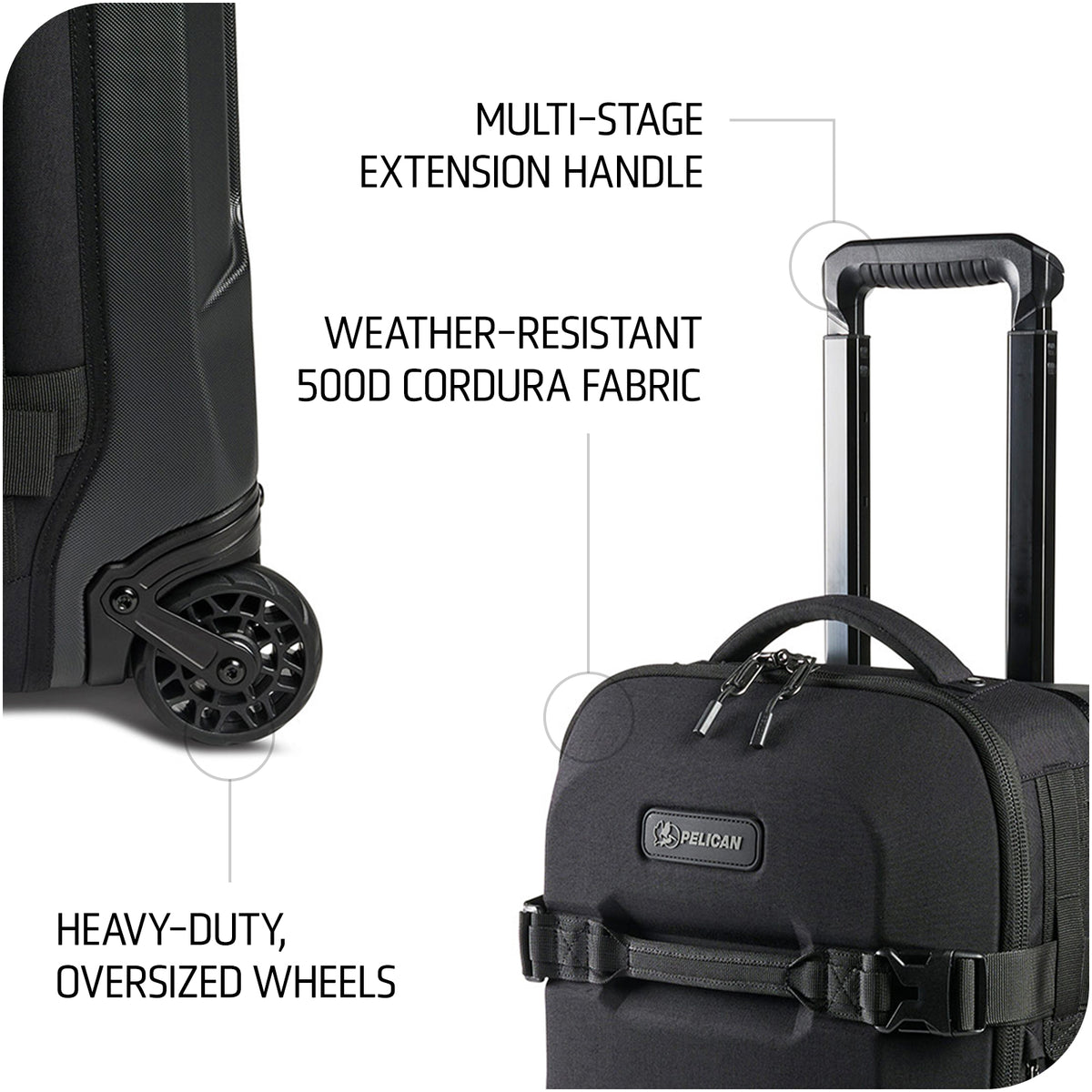 HY22&quot; Aegis - Carry-On Hybrid Rolling Luggage