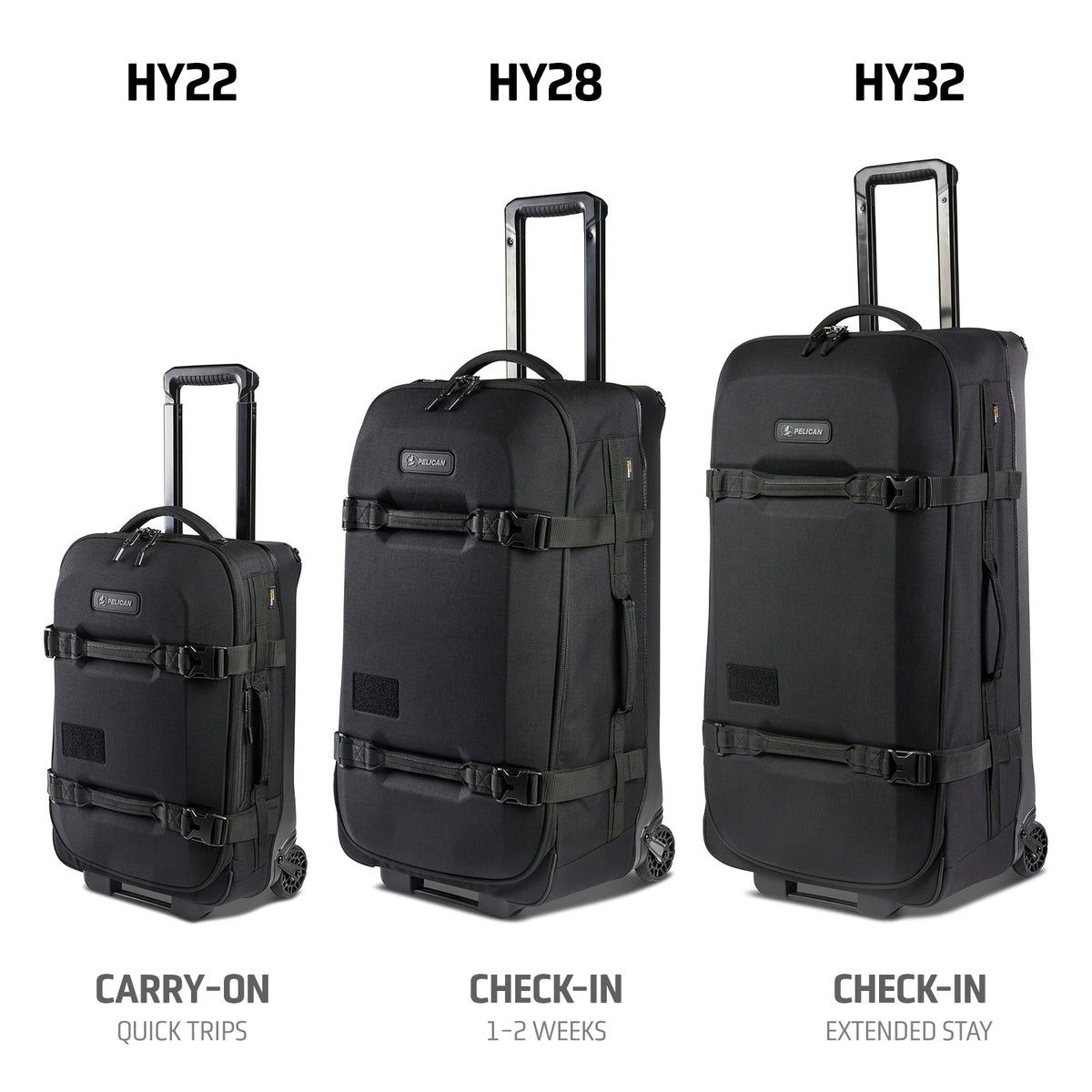 HY22&quot; Aegis - Carry-On Hybrid Rolling Luggage