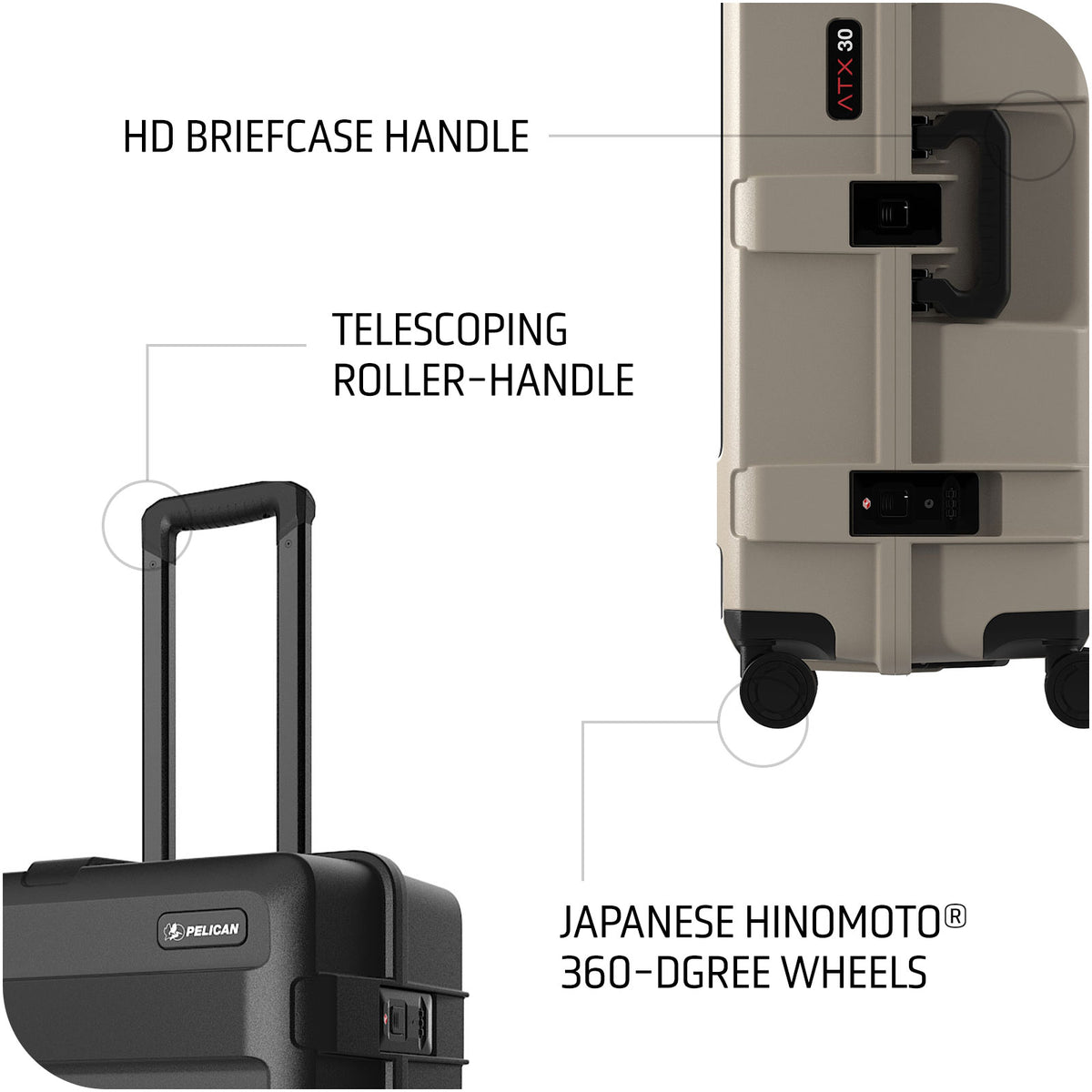 ATX 30&quot; - Check-In Large Hard Rolling Luggage