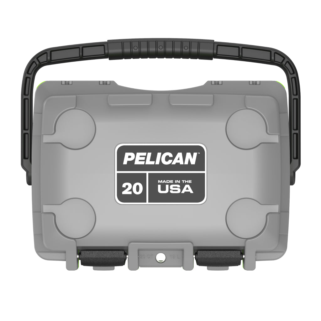 Dark Grey / Green 20QT Pelican Elite Cooler Lid