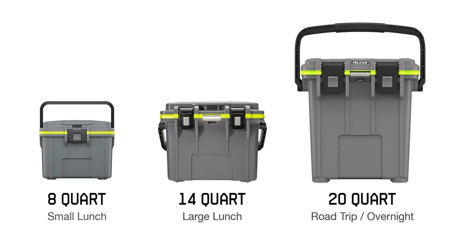 Pelican cooler size comparison