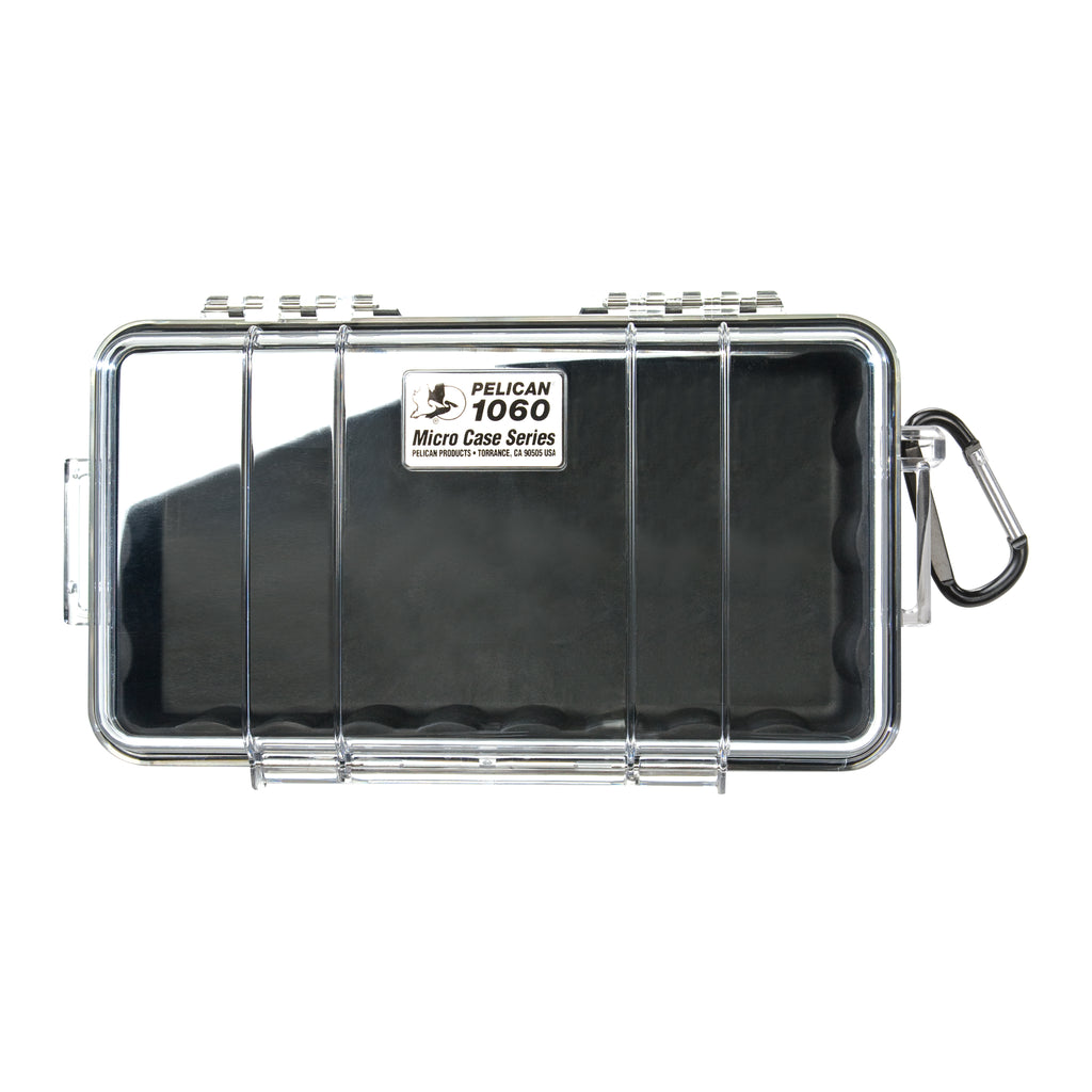 Ruggard Clear Hard Case with Black Lining (Small) with Crushproof Clear Exterior Protective Rubber