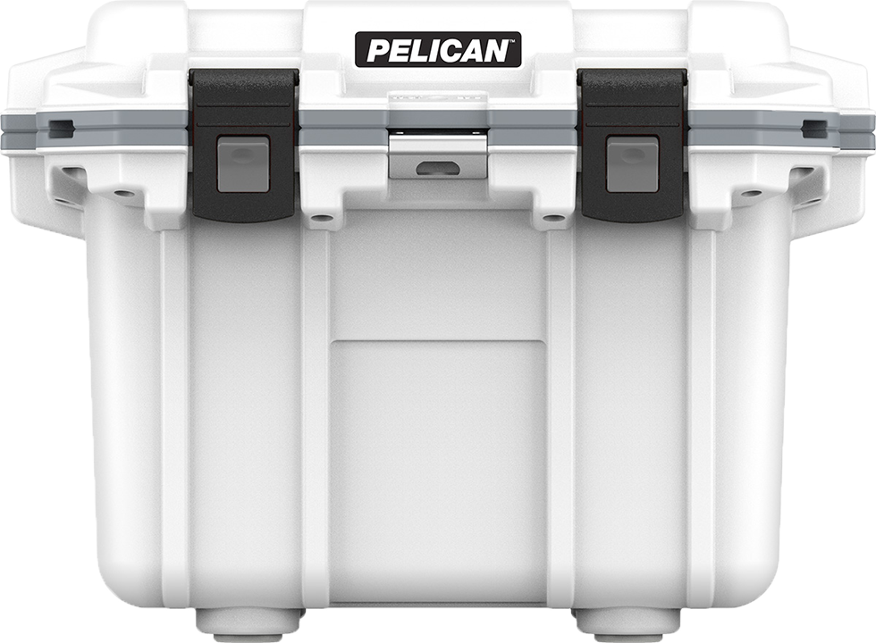 Refurbished 30QT Pelican Elite Cooler in White/Grey