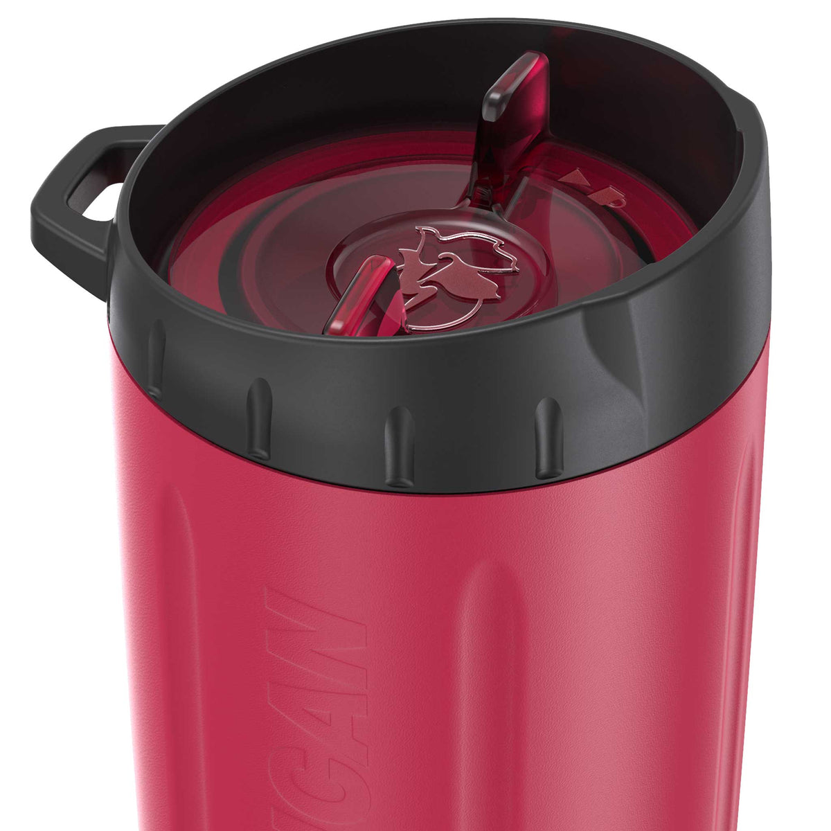Pelican 22oz dayventure tumbler cup close up red