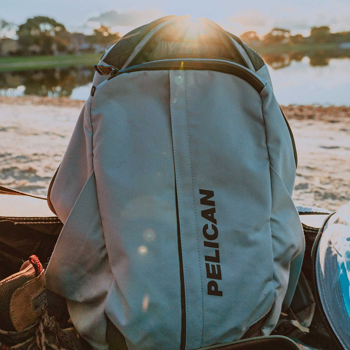 Pelican MPB20 Backpack being used outside at the beach
