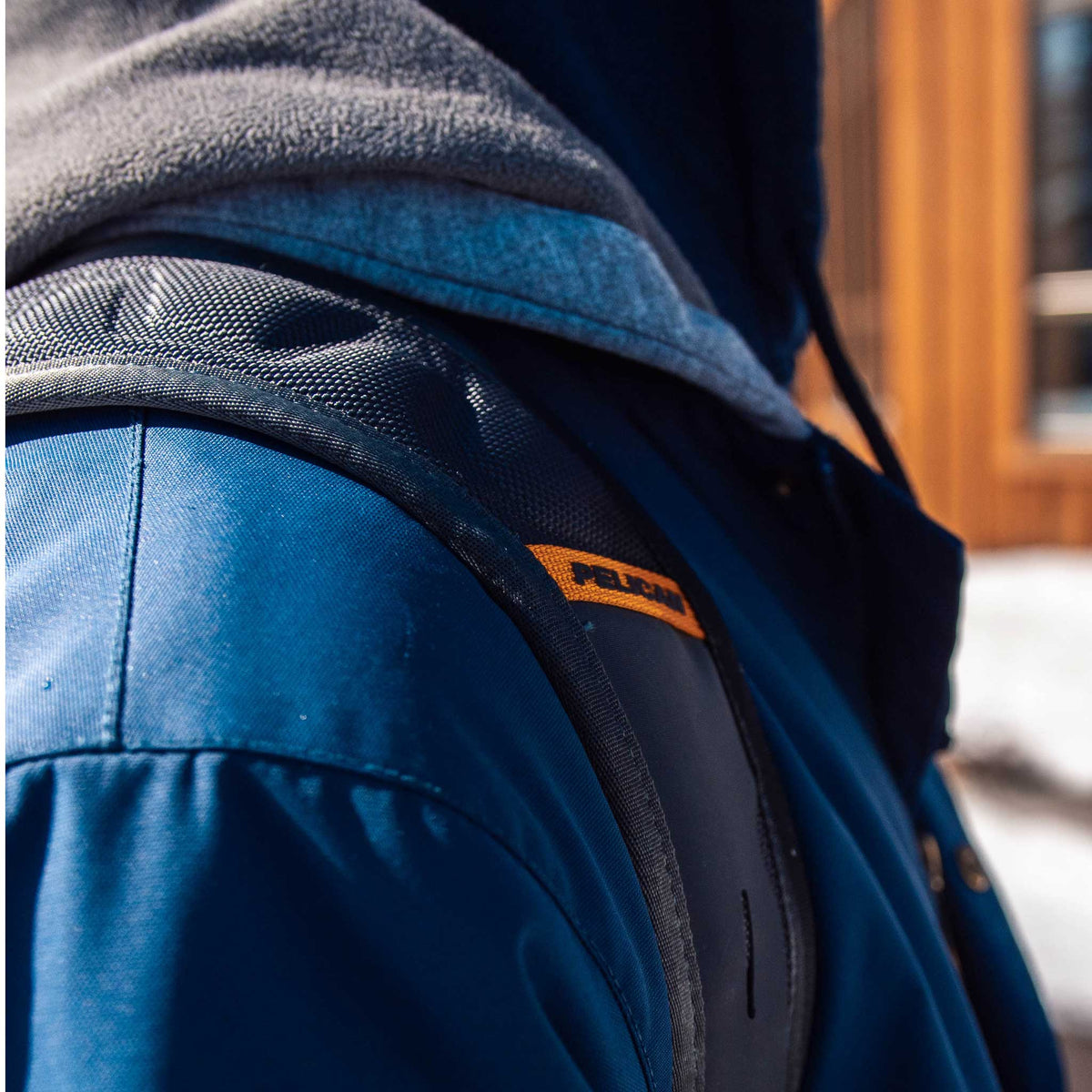 Pelican™ MPB35 Backpack detailed application shot of the shoulder straps